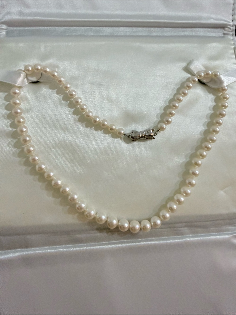 MIKIMOTO SEA MAGIC BLUE LAGOON PEARL NECKLACE!!!! GRADUATED RARE